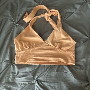 Peach Halter Top